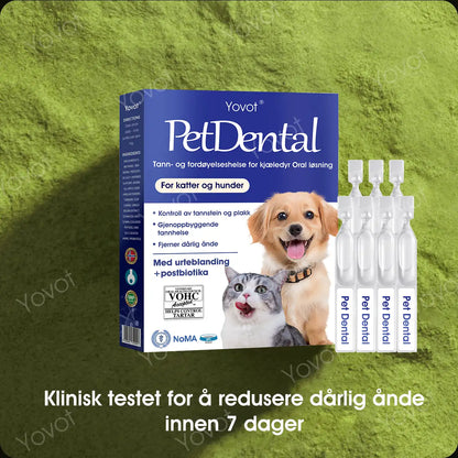 [Offisiell Nettbutikk] 🇳🇴Yovot® Tann- og fordøyelseshelse for kjæledyr Oral løsning – Frisker opp ånden, fjerner tannstein, fremmer tannkjøttsregenerasjon og stabiliserer tennene (for katter og hunder) – Spar 70% i dag!
