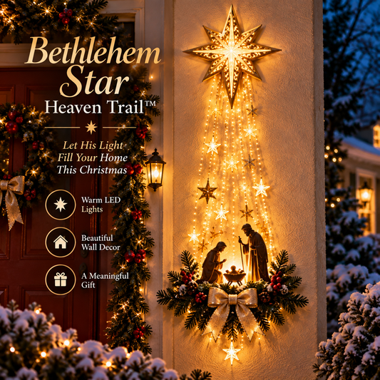 ✨ Last Day — 49% OFF ✨ 🎄✝️ Bethlehem Star Nativity Wall Light — A Beautiful Symbol of Faith 1
