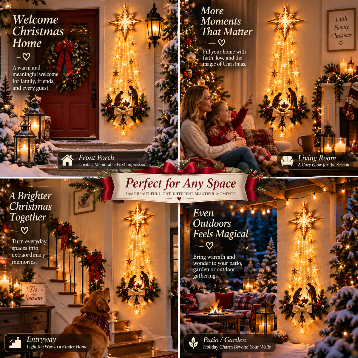 ✨ Last Day — 49% OFF ✨ 🎄✝️ Bethlehem Star Nativity Wall Light — A Beautiful Symbol of Faith 4