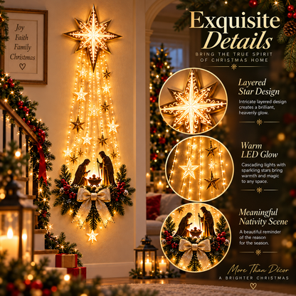 ✨ Last Day — 49% OFF ✨ 🎄✝️ Bethlehem Star Nativity Wall Light — A Beautiful Symbol of Faith 2