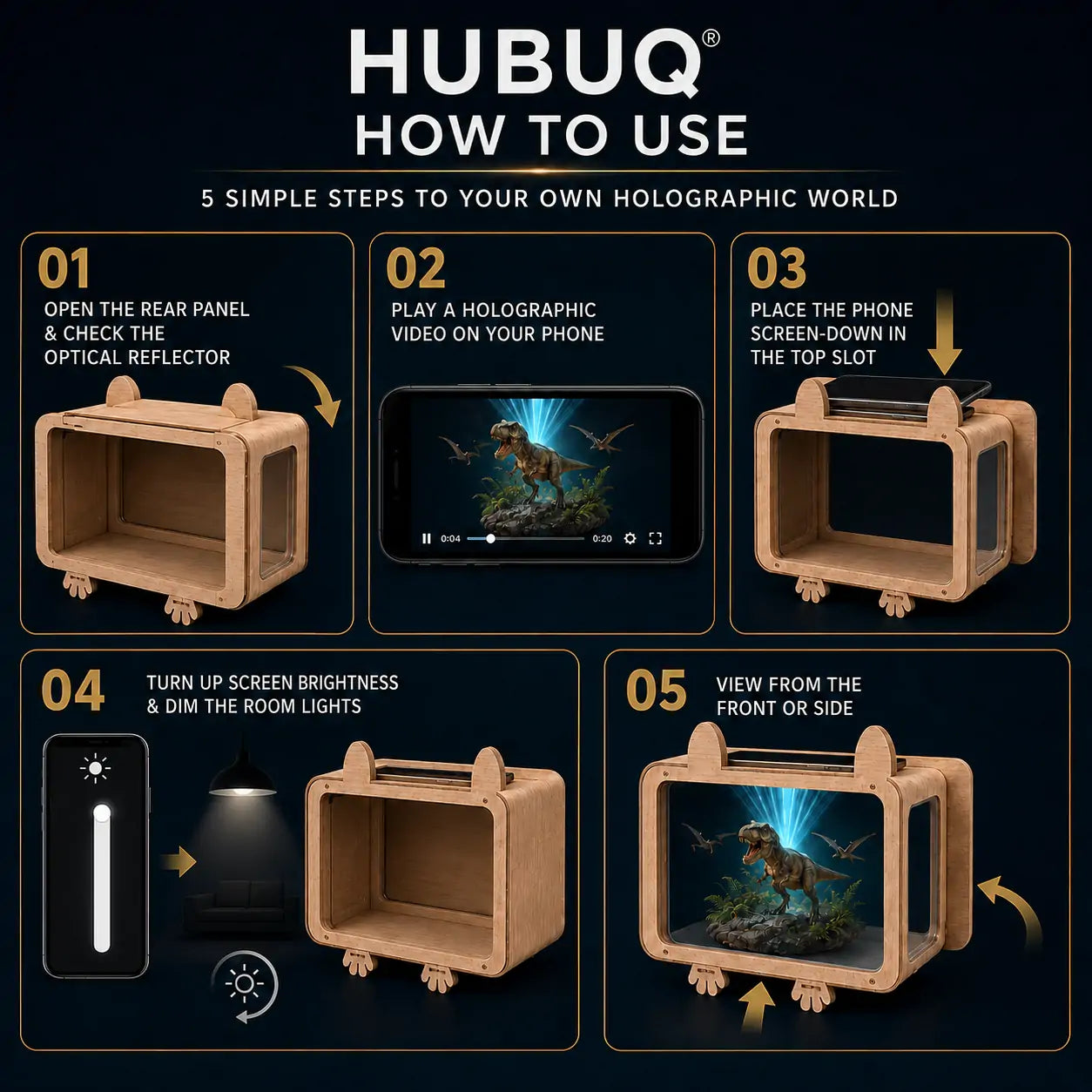 HUBUQ® HoloVerse — Immersive 3D Holographic Theater World✨🐳