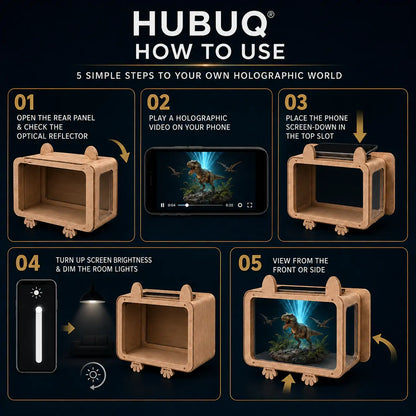 HUBUQ® HoloVerse — Immersive 3D Holographic Theater World✨🐳