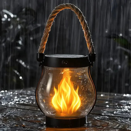 | 🔥Last Chance Before They're Gone! | 💡Solar Flame Lanterns – No Wiring, Auto-On at Dusk!🔥
