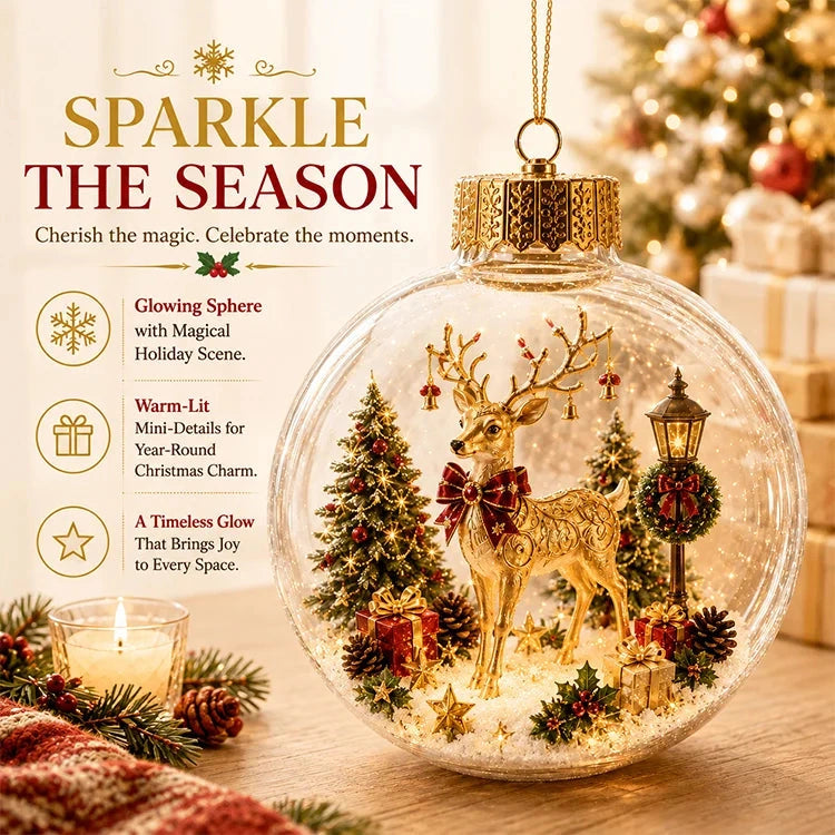 Christmas Light-Up Diorama Ornament☃️🎁